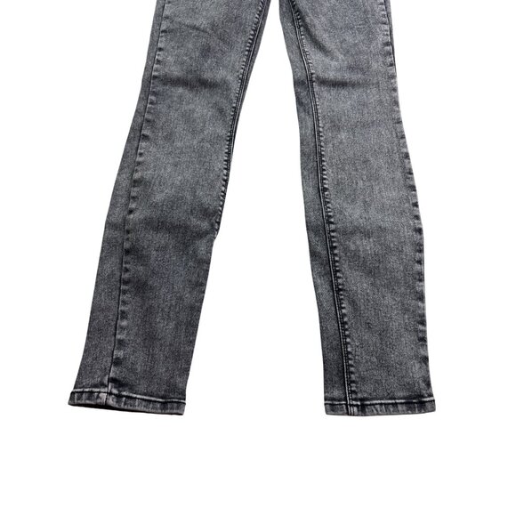 Bullhead Denim Co. High-Rise Skinniest Jeans Size 0 Grey Button Fly - Picture 3 of 6